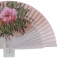 Abanico con flores de diseño en rosa 100963