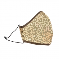 Pack mascarilla, funda y cinta leopardo marrón