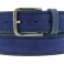 Cinturón piel azul doble pespunte Bellido 116945