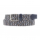 Cinturón elástico gris, azul y cuero de Bellido 121129