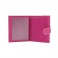 Interior billetera pequeña de serraje con piel rosa